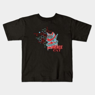 fierce cat Kids T-Shirt